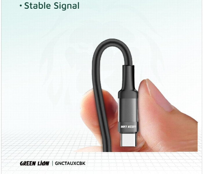 Green Lion Usb C To Aux Braided Cable 1M - Zoom Image 3