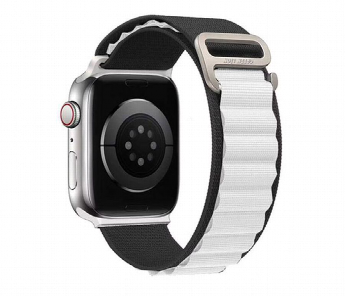 Green Lion Alpine Loop Nylon Watch Band  Black Or White - Zoom Image