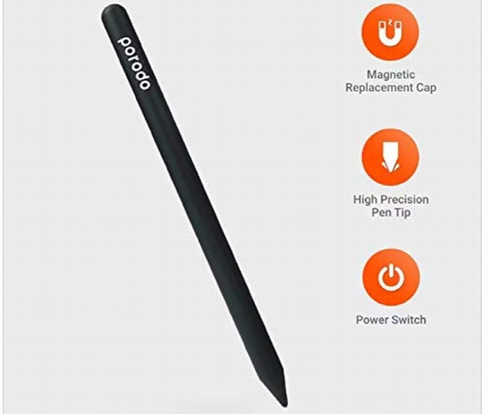 Porodo Universal Pencil 1.5Mm Nib Black - Zoom Image 2