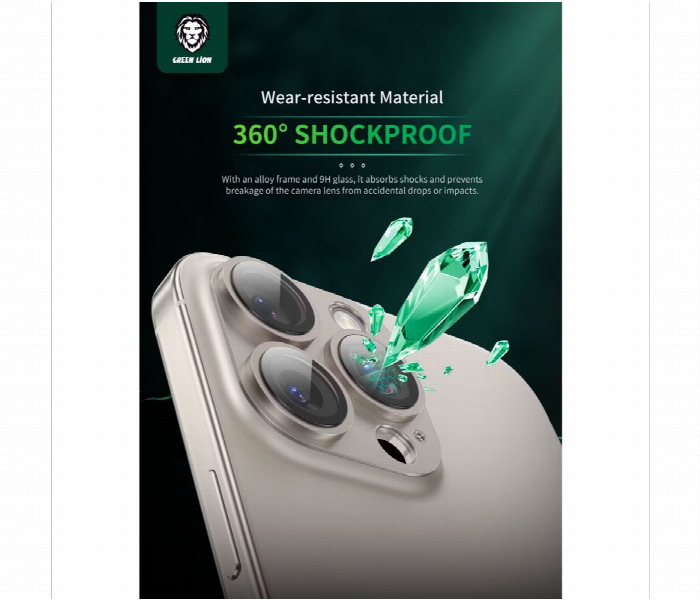 Green Lion Camera Lens Pro For Iphone 16 Pro Or Pro Max  Natural Titanium - Zoom Image 3