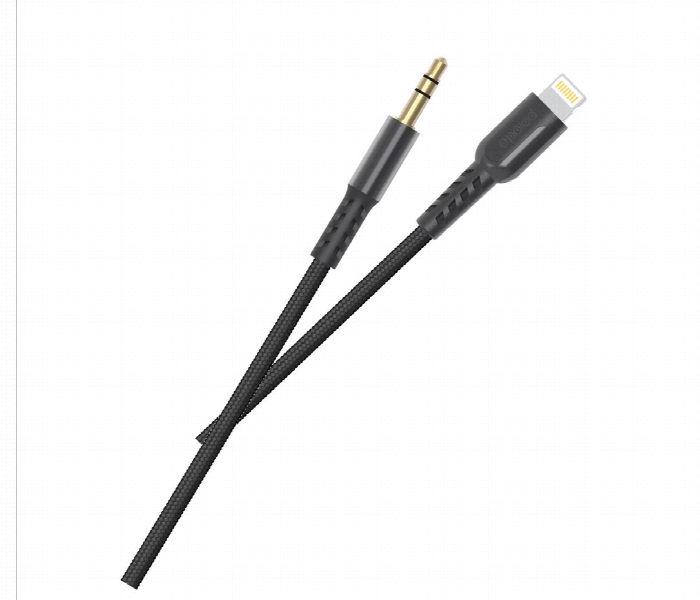 Porodo Lighting To Aux Cable With 1.2M Black - Zoom Image 2