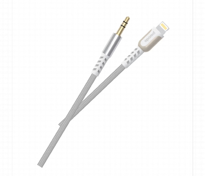 Porodo Lighting To Aux Cable With 1.2M White - Zoom Image 2