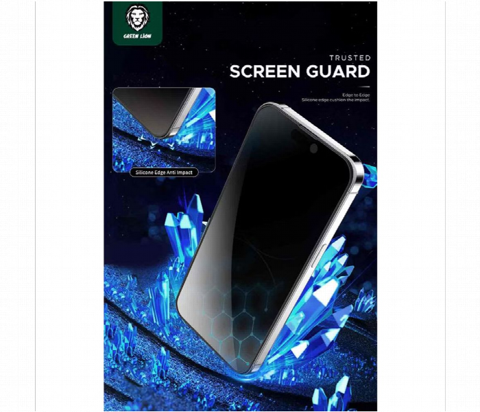 Green Lion 3D Silicone Privacy Screen Protector For Iphone 15 Pro Max - Zoom Image 4