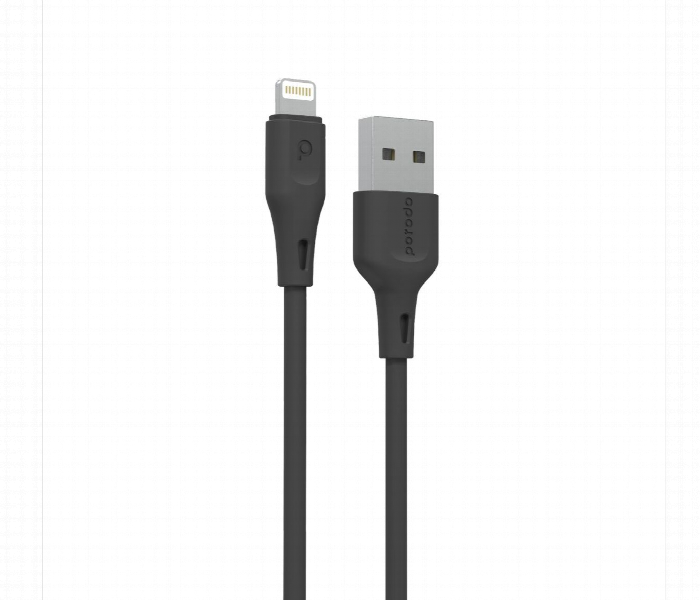 Porodo Usb Cable Lightning Connector 1.2M 2.4A Black - Zoom Image 3