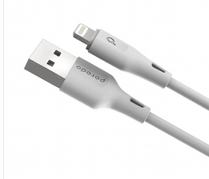 Porodo Usb Cable Lightning Connector 1.2M 2.4A White - Zoom Image 2