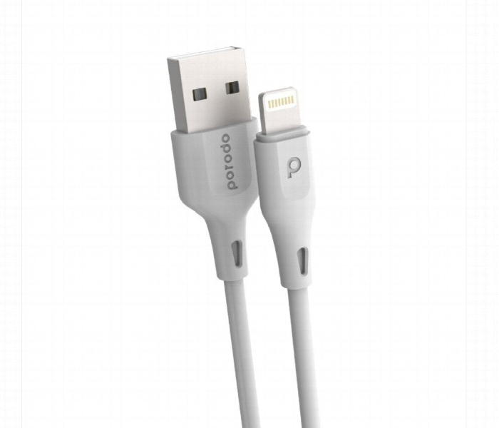 Porodo Usb Cable Lightning Connector 1.2M 2.4A White - Zoom Image 1