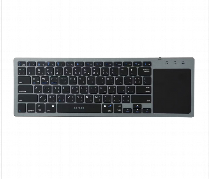 Porodo Wireless Keyboard With Touch Pad Ultra Slim Gray - Zoom Image 3
