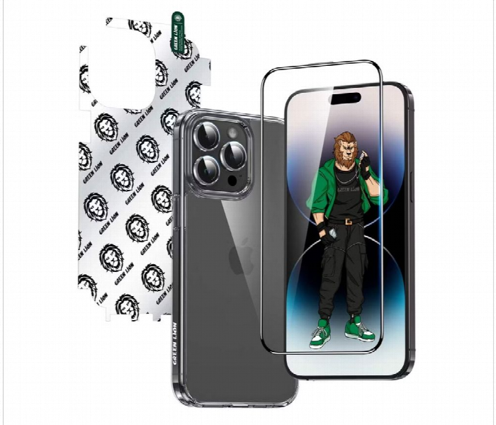 Green Lion 4 In 1 Defender Pack For Iphone 15 Pro - Zoom Image 2