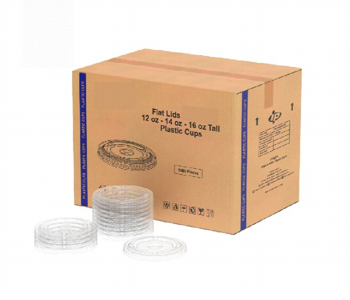Q Pac Clear Pp Flat Lid 1X1000 Pieces  Cpflidwhosale - Zoom Image