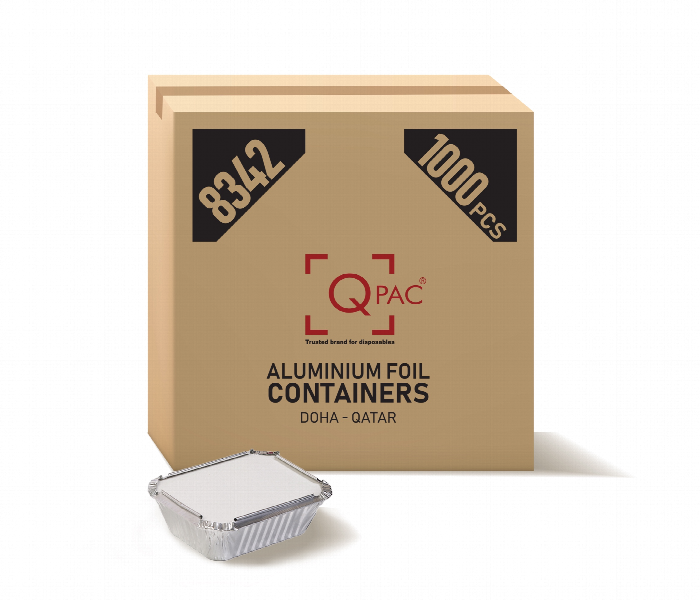 Q Pac Aluminum Container 8342  1X1000 Pieces   Ac8342Whosale - Zoom Image