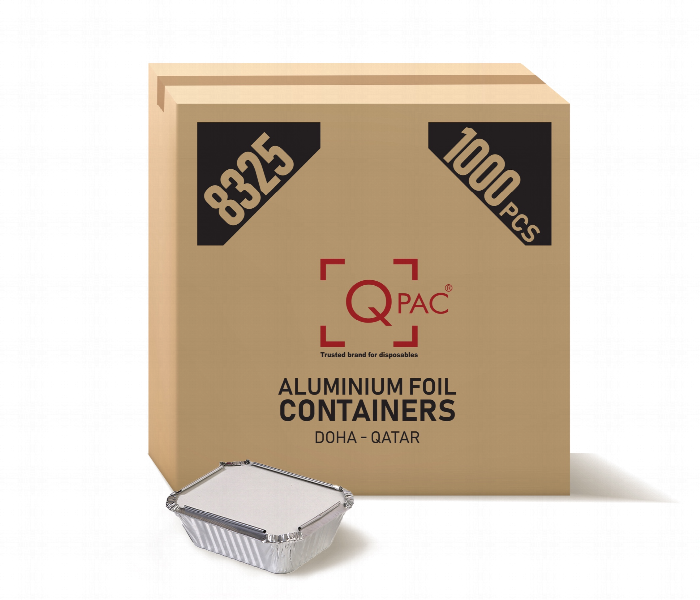 Q Pac Aluminum Container 8325  1X1000 Pieces    Ac8325Whosale - Zoom Image