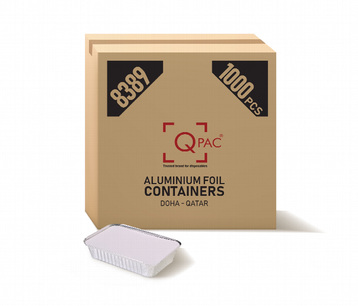 Q Pac Aluminum Container 8389  1X1000 Pieces    Ac8389Whosale - Zoom Image