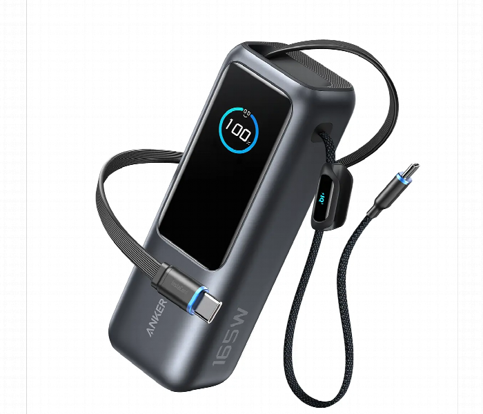 Anker Power Bank 25000Mah 165W High Power Multi Device Charger With Built In And Retractable Usb C Cables A1695 - Zoom Image 1