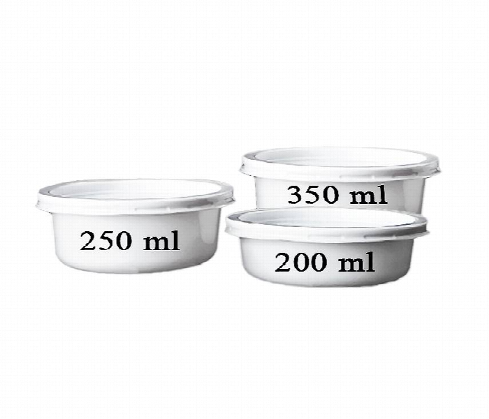 Plastic Bowl 250Ml  White Jm 1X1000 Pieces Pb250Whitejm - Zoom Image