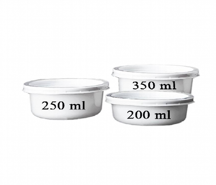 Plastic Bowl 250Ml  White Jt 1X1000 Pieces Pb250Whitejt - Zoom Image