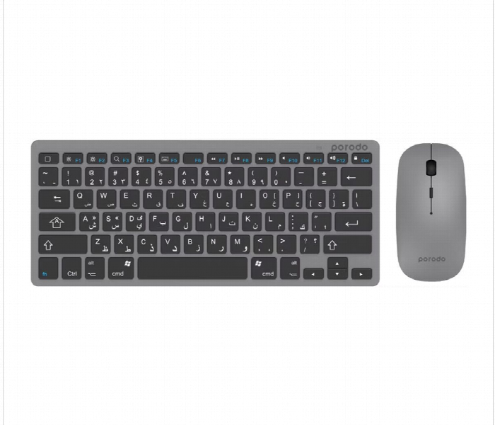 Porodo Slim Bluetooth Keyboard And Mouse - Zoom Image 1