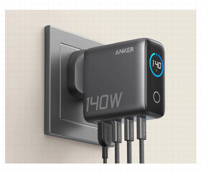 Anker Laptop Charger 140W 4 Port Pd 3.1 With Usb C Cable - Zoom Image 3