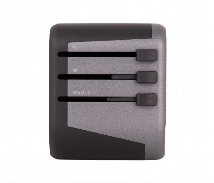 Porodo Dual Usb Port Universal Travel Adapter 2.4A Black - Zoom Image 4