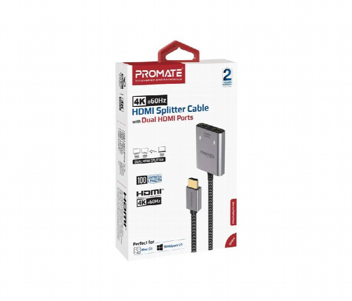 Promate Hdmi  Splitter Cable 4K 1 Piece - Zoom Image