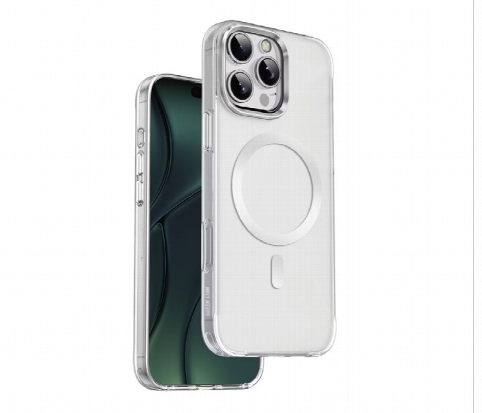Green Lion Matte Magsafe Case For Iphone 16 Pro Max White Titanium - Zoom Image 1