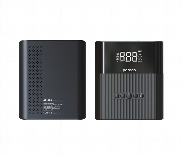Porodo Multi Function 8800Mah Jump Starter And Air Pump Black - Zoom Image 5