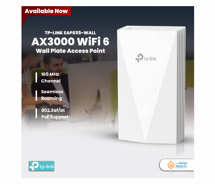 Tp Link Ax3000 Wall Plate Wifi 6 Access Point Eap655 Wall - Zoom Image 2