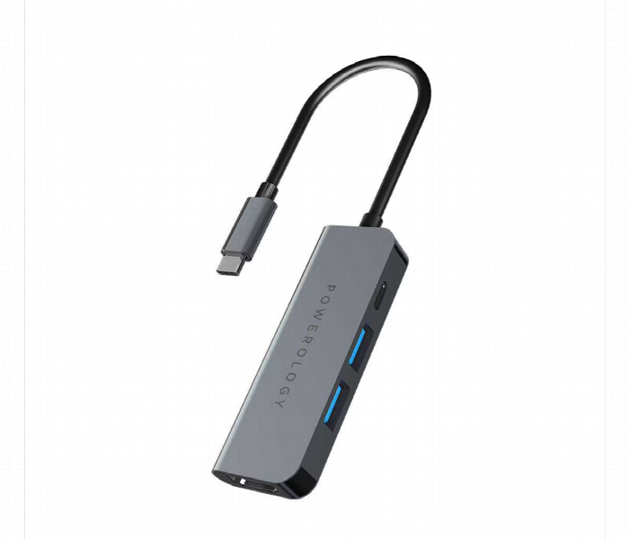 Powerology 4 In 1 Usb C Hub With Hdmi And Usb 3.0 - Zoom Image 1