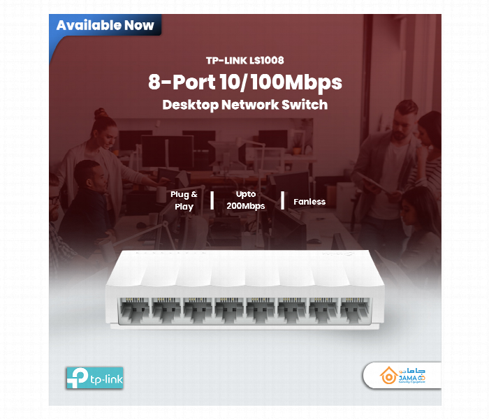 Tp Link 8 Port 10 100 Mbps Desktop Switch Ls1008 - Zoom Image 2