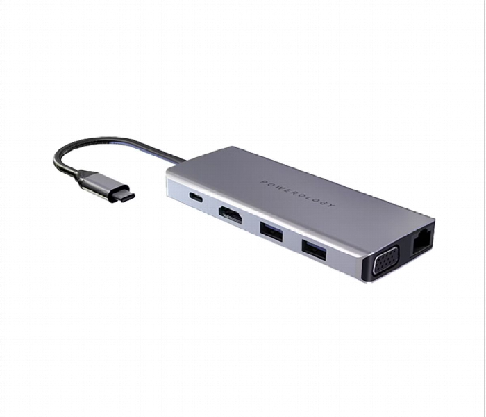 Powerology 11 In 1 Usb C Hub Gray - Zoom Image 2