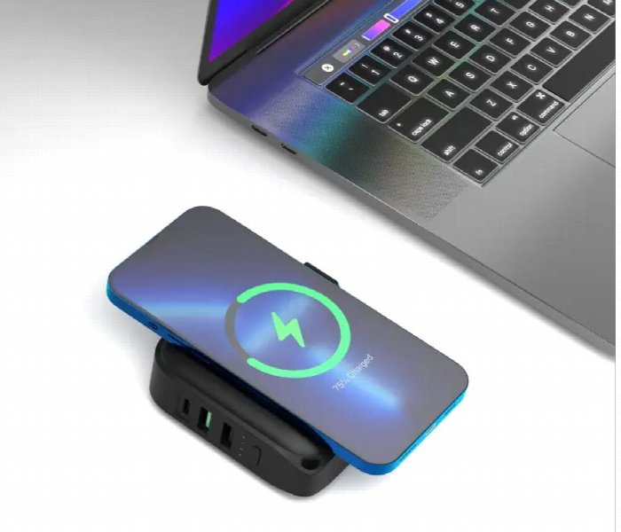 Powerology Magsafe Wall Charger 10000Mah Pd 20W Black - Zoom Image 5