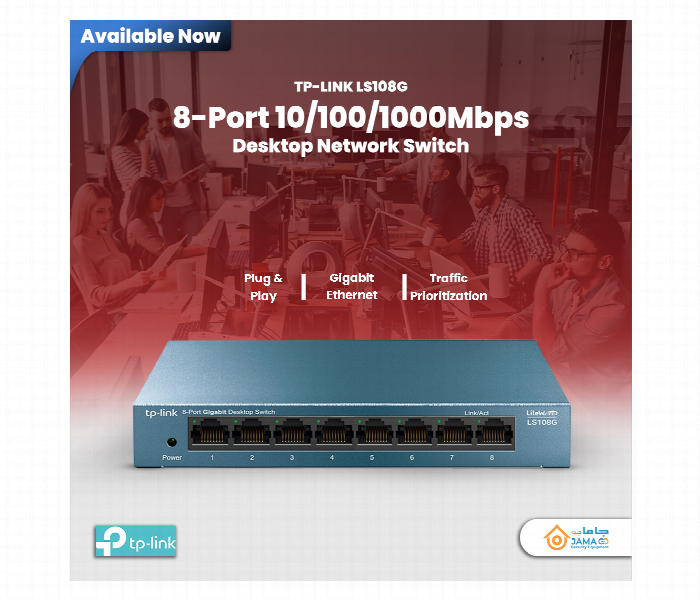 Tp Link 8 Port 10 100 1000Mbps Desktop Network Switch Ls108G - Zoom Image 2