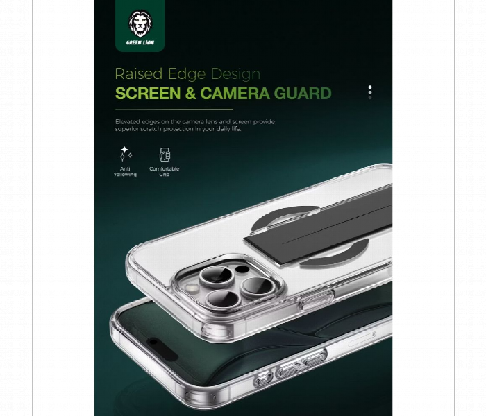 Green Lion Magsafe Grip Case Iphone 16 Pro Black Titanium - Zoom Image 2