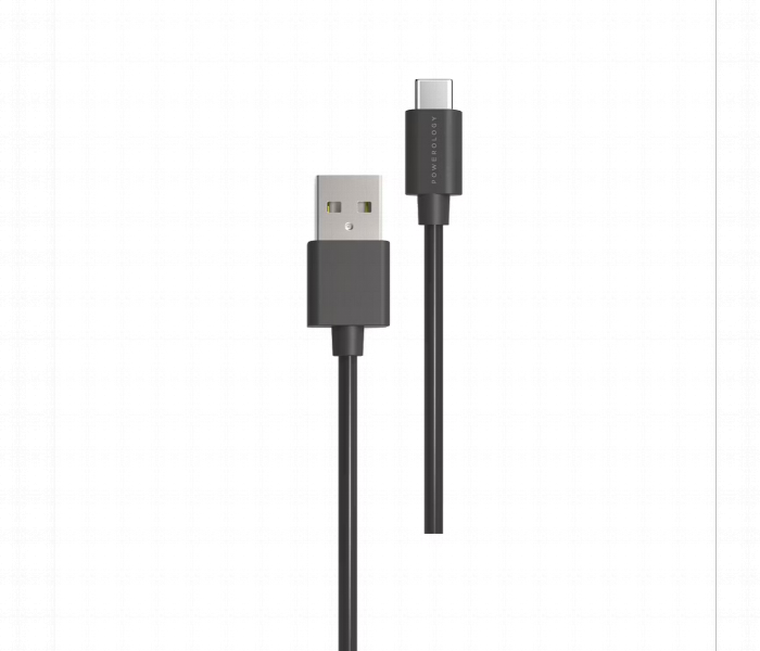 Powerology Dual Port Ultra Quick Pd Charger 36W With Type C Cable 1.2M Black - Zoom Image 3