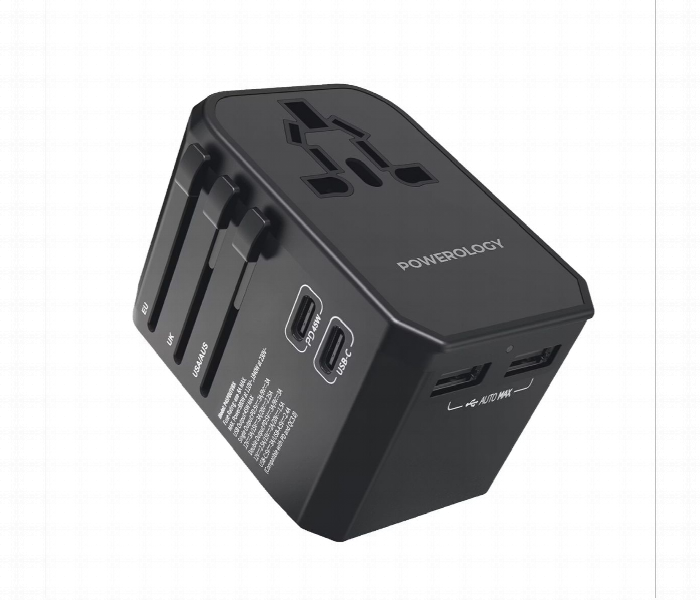 Powerology Universal Charger With Triple Usb A Ports 45W - Zoom Image 2