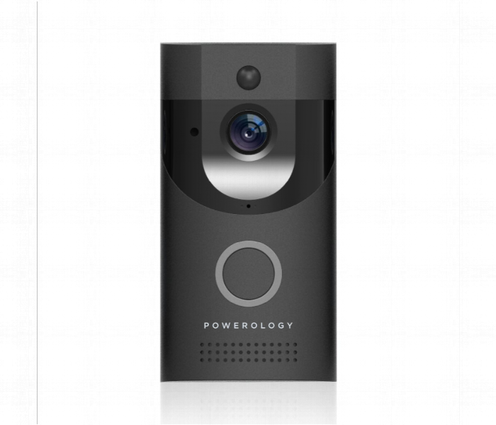 Powerology Smart Video Doorbell Black - Zoom Image 1