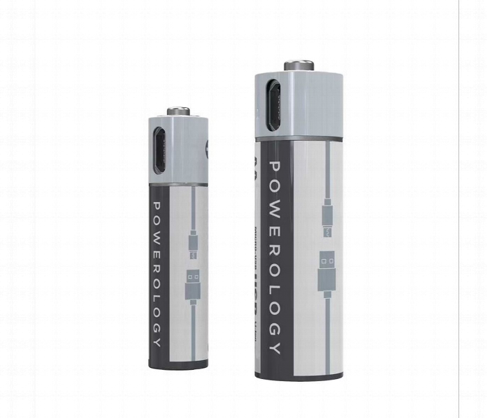 Powerology Usb Rechargeable Lithium Ion Battery Aaa 450Mah Or 675Mwh - Zoom Image 3