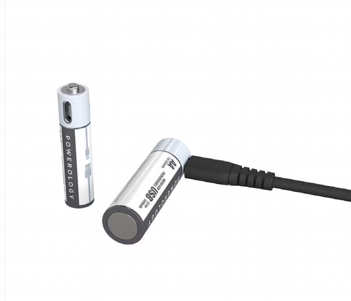 Powerology Usb Rechargeable Lithium Ion Battery Aa 1500Mah Or 2250Mwh - Zoom Image 4