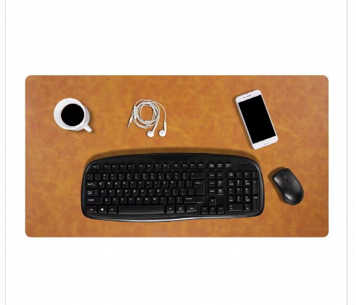 Powerology Vegan Leather Desk Pad Cognac - Zoom Image 2