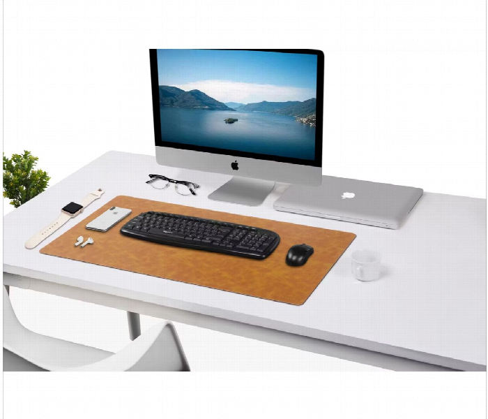 Powerology Vegan Leather Desk Pad Cognac - Zoom Image 4