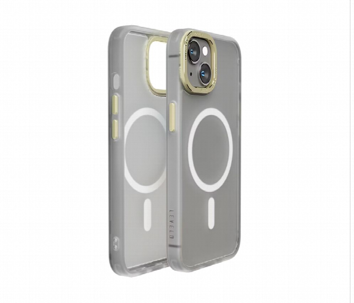 Levelo Magsafe Kayo Iphone 14 Back Case Matte Clear Or Champagne - Zoom Image 1