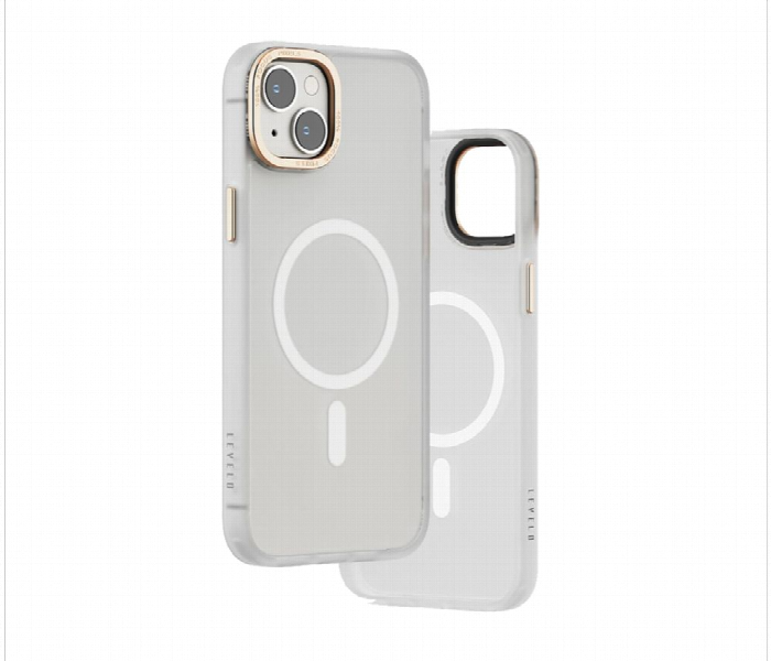 Levelo Magsafe Kayo Iphone 14 Back Case Matte Clear Or Champagne - Zoom Image 2
