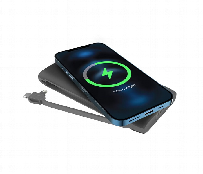 Powerology 8 In 1 Wireless Power Bank Station 10000Mah Black - Zoom Image 4