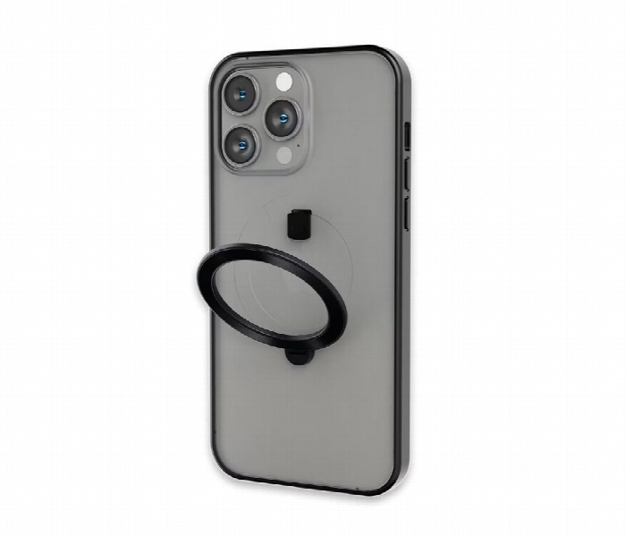 Levelo Magsafe Ringo Multi Functional Kickstand Case For Iphone 14 Pro Max Black - Zoom Image 1