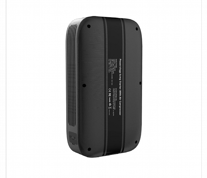 Powerology Jump Starter With Air Compressor 11200Mah 600A Black - Zoom Image 2