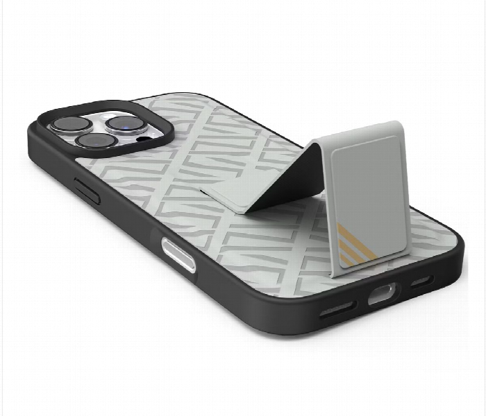 Levelo Morphix Cuero Gripstand Case For Iphone 16 Pro Max Grey - Zoom Image 2