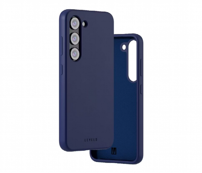 Levelo Iris Magsafe Liquid Silicone Case For Samsung S23 Plus Blue - Zoom Image 1