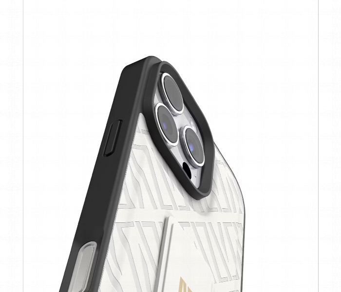 Levelo Morphix Cuero Gripstand Case For Iphone 16 Pro Max White - Zoom Image 6