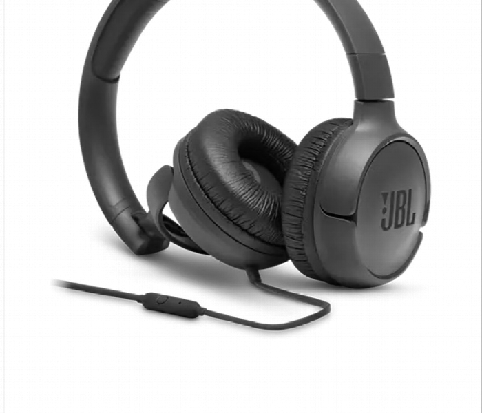 Jbl Tune 500 Wired On Ear Headphones Black - Zoom Image 4