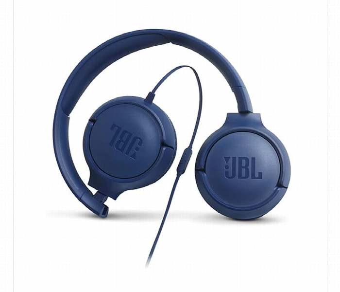 Jbl Tune 500 Wired On Ear Headphones Blue - Zoom Image 5