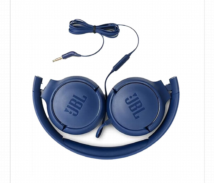 Jbl Tune 500 Wired On Ear Headphones Blue - Zoom Image 4